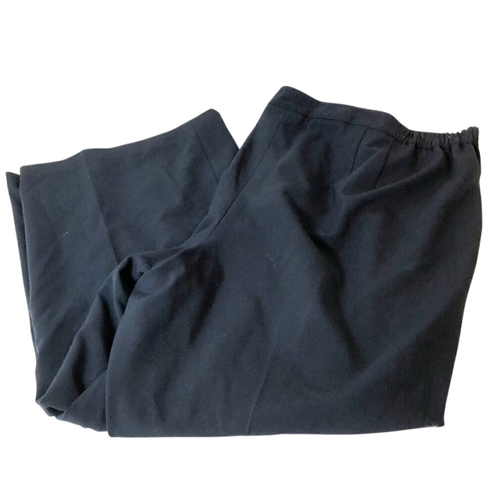 Maggie Barnes Navy Blue‎ Dress Pants Classic Fit Elastic Women's Size 4X NWT
